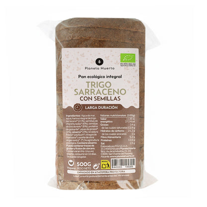 Vollkorn-Buchweizenbrot mit Samen ECO Planeta Huerto 500 g