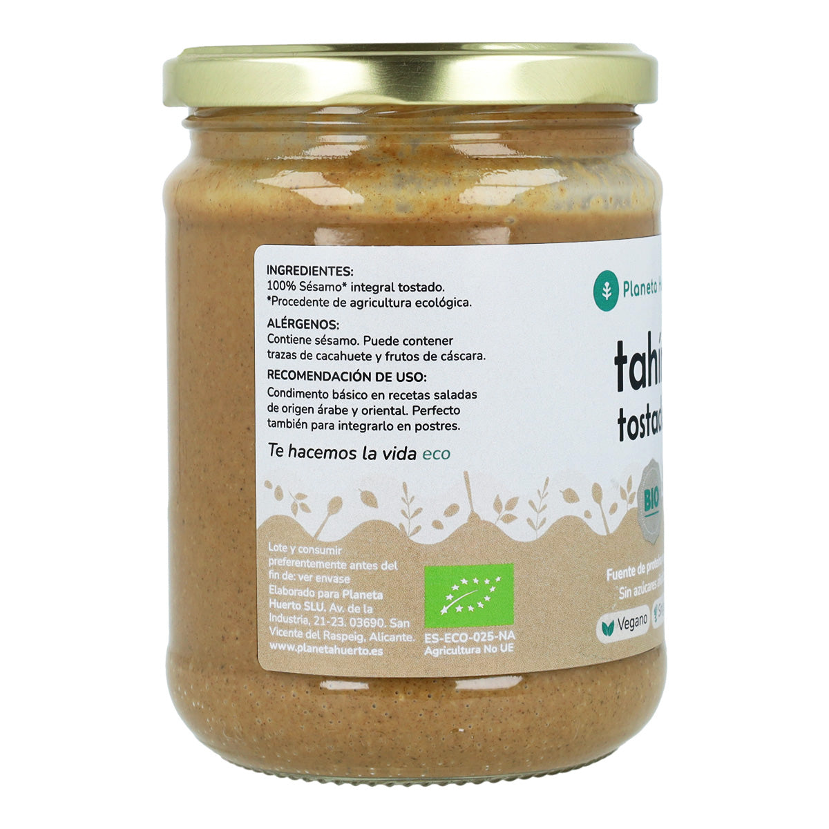 Toastad sesam tahini ECO Planeta Huerto 350 g