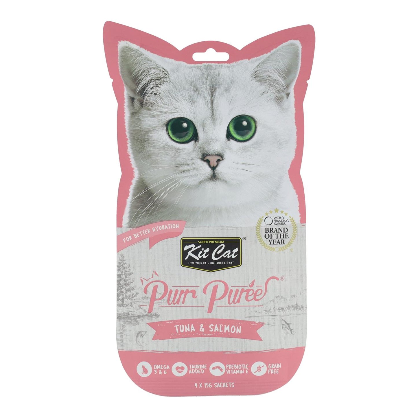 Cat PurrPuree-set - Tonijn en zalm 60 g Romige snack voor katten