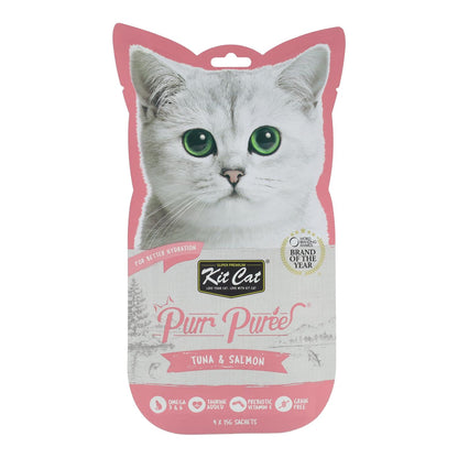 Cat PurrPuree-set - Tonijn en zalm 60 g Romige snack voor katten