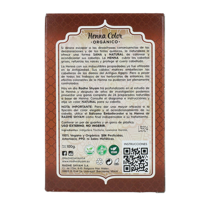 Henna i pulverform, mörkbrun, 100 g