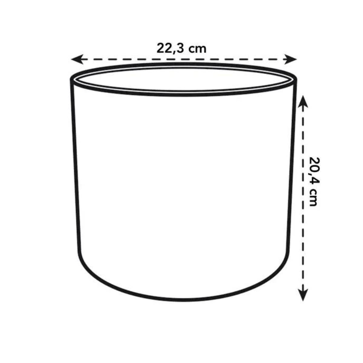 Fioriera riciclata Ocean Round Elho verde pacifico 16 cm