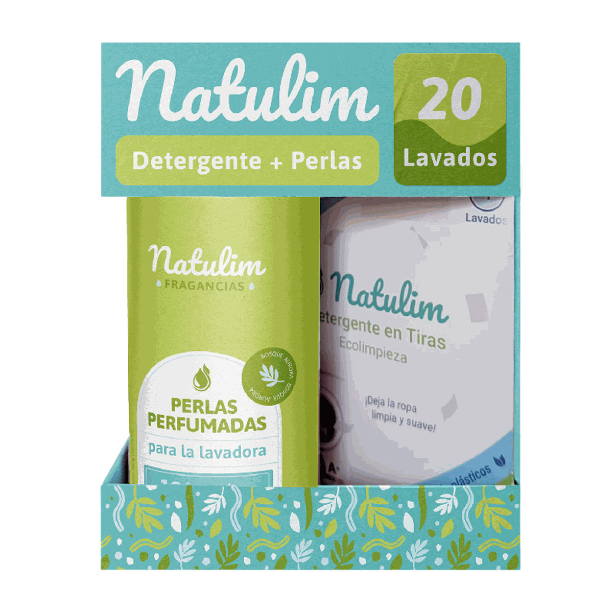 Pakket wasmiddel 20 wasbeurten Natural + Bosparels Aurora