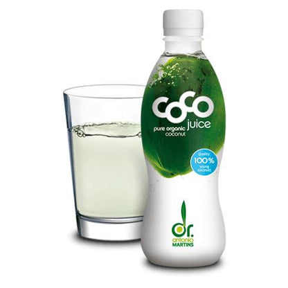 Confezione da 6 bottiglie di acqua di cocco naturale Dr. Martins 1 L
