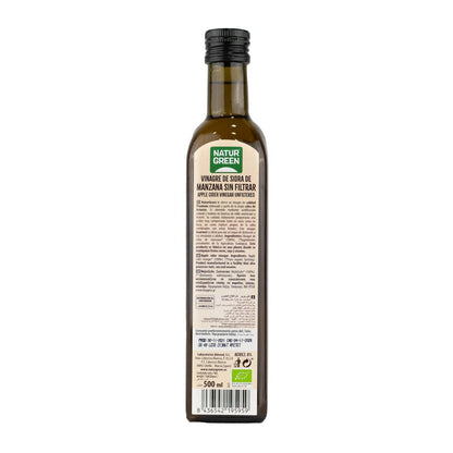 6-pack NaturGreen ofiltrerad ekologisk äppelcidervinäger 500 ml
