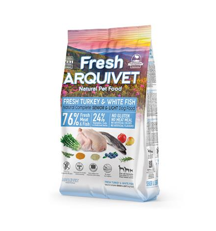 Arquivet Fresh Senior Light Turkey & White 2.5 kg Semi-moist dog food