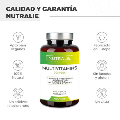 Nutralie Multivitamines Complexe avec 29 actifs 60 gélules