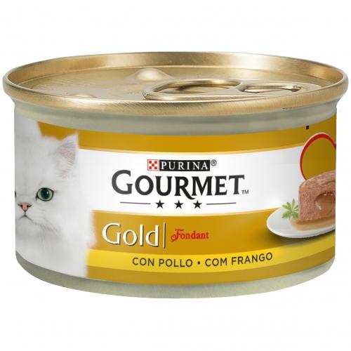 Pack of 24 x GOURMET GOLD Chicken Fondant Wet Food 85 g
