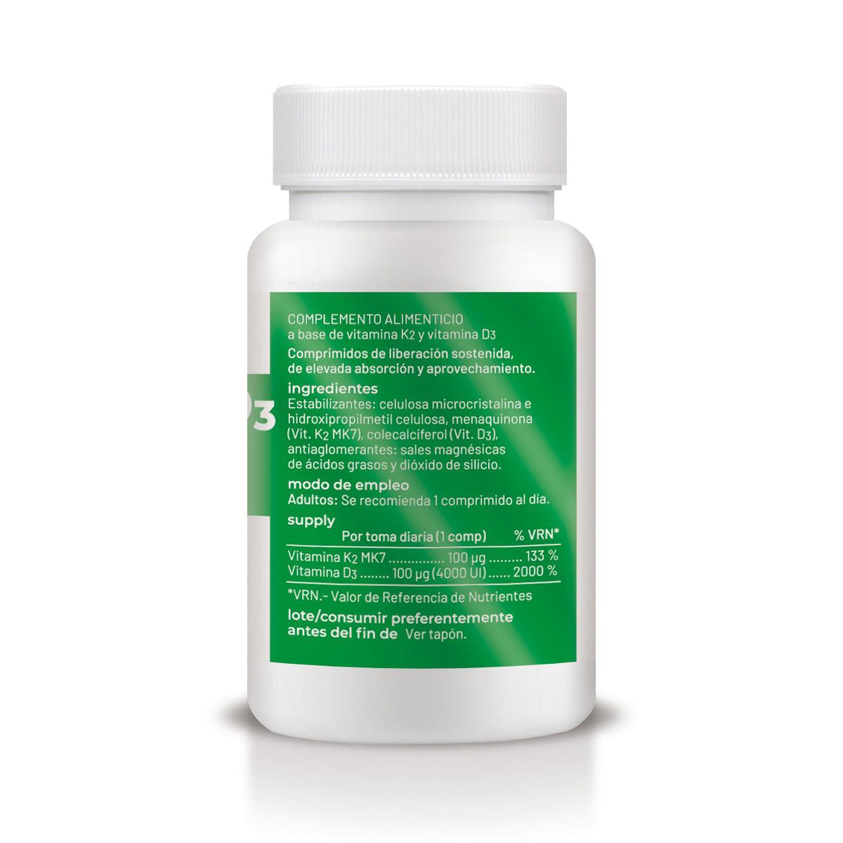 Vitamin D3+K2 Sustained Release, 60 tablets