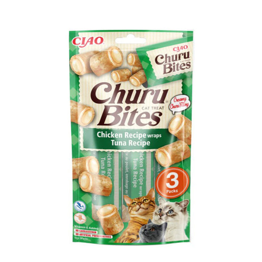 Churu Cat Bites recept met tonijn Snack voor katten 3 x 10 g