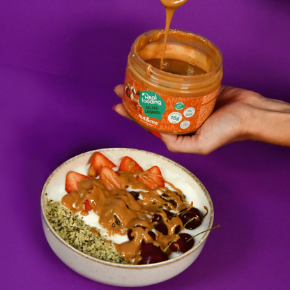 Amandel- en hazelnootcrème met gezouten karamelsmaak 250 g Realfooding