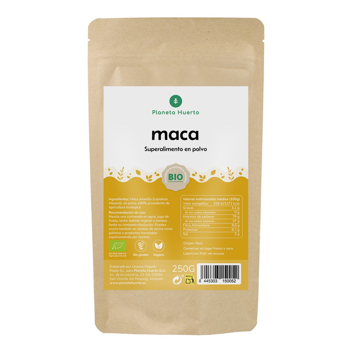 Maca-pulver ECO Planeta Huerto 250 g