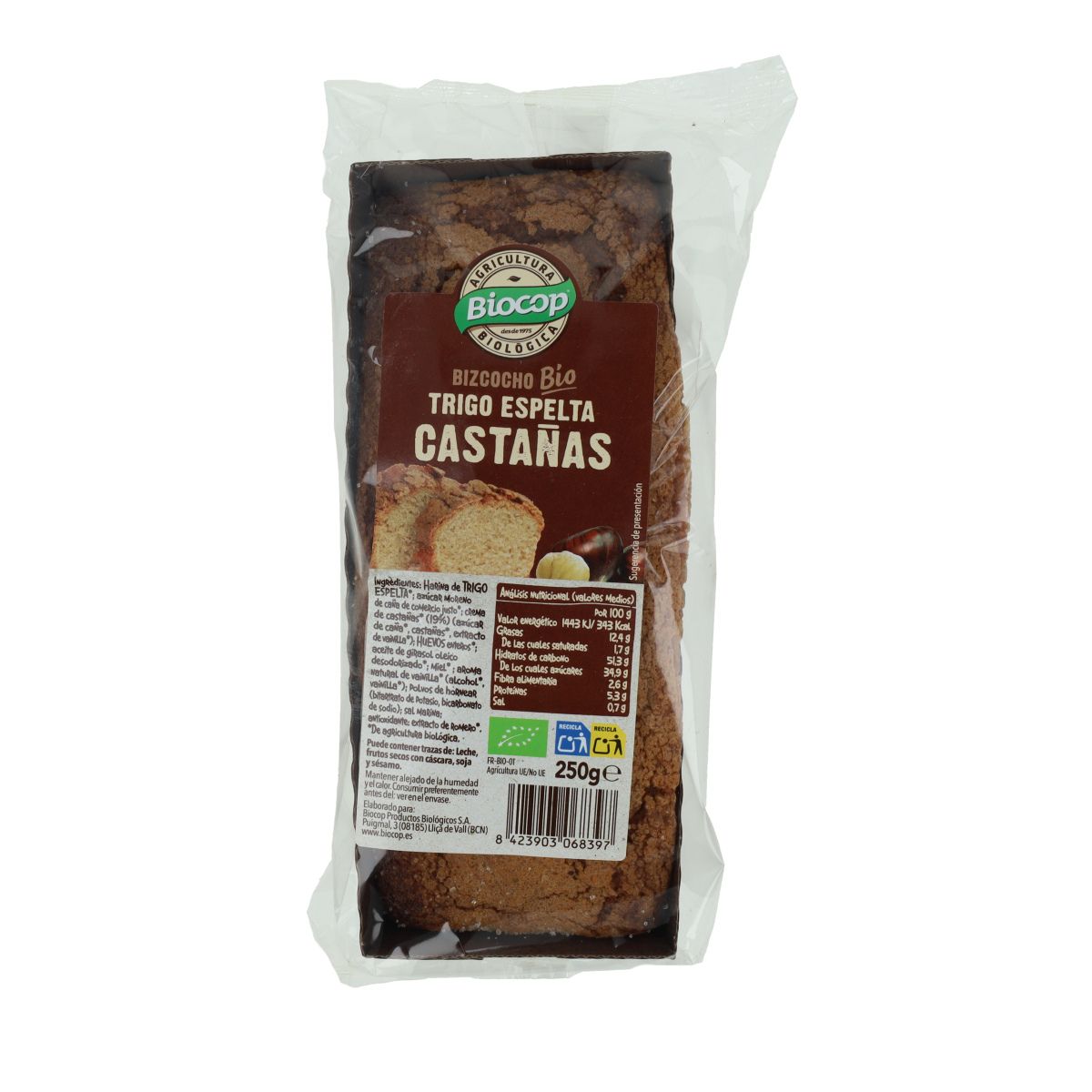 Ciastko z kasztanami i pszenicą orkiszową BIO Biocop 250 g