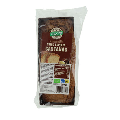 Biologische kastanje- en speltcake Biocop 250 g