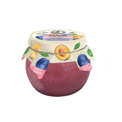 Odnawiający peeling do ciała z farmową śliwką, Mama Pharmelia, 250 ml