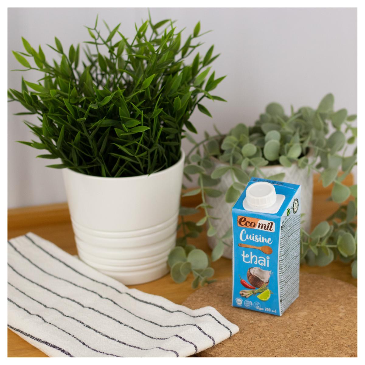 Crema vegetale Bio Cuisine Coco Thai Ecomil, 200 ml