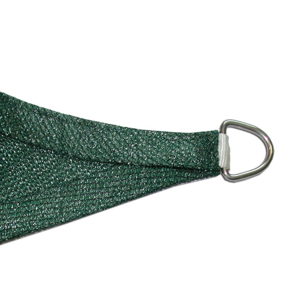 Przezroczysta żagielowa osłona przeciwsłoneczna Sunnet, zestaw kwadratowy 3,6 x 3,6 m, zielona