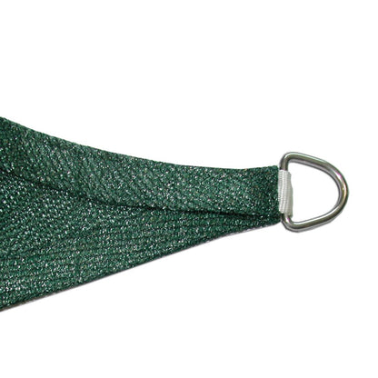 Przezroczysta żagielowa osłona przeciwsłoneczna Sunnet, zestaw kwadratowy 3,6 x 3,6 m, zielona