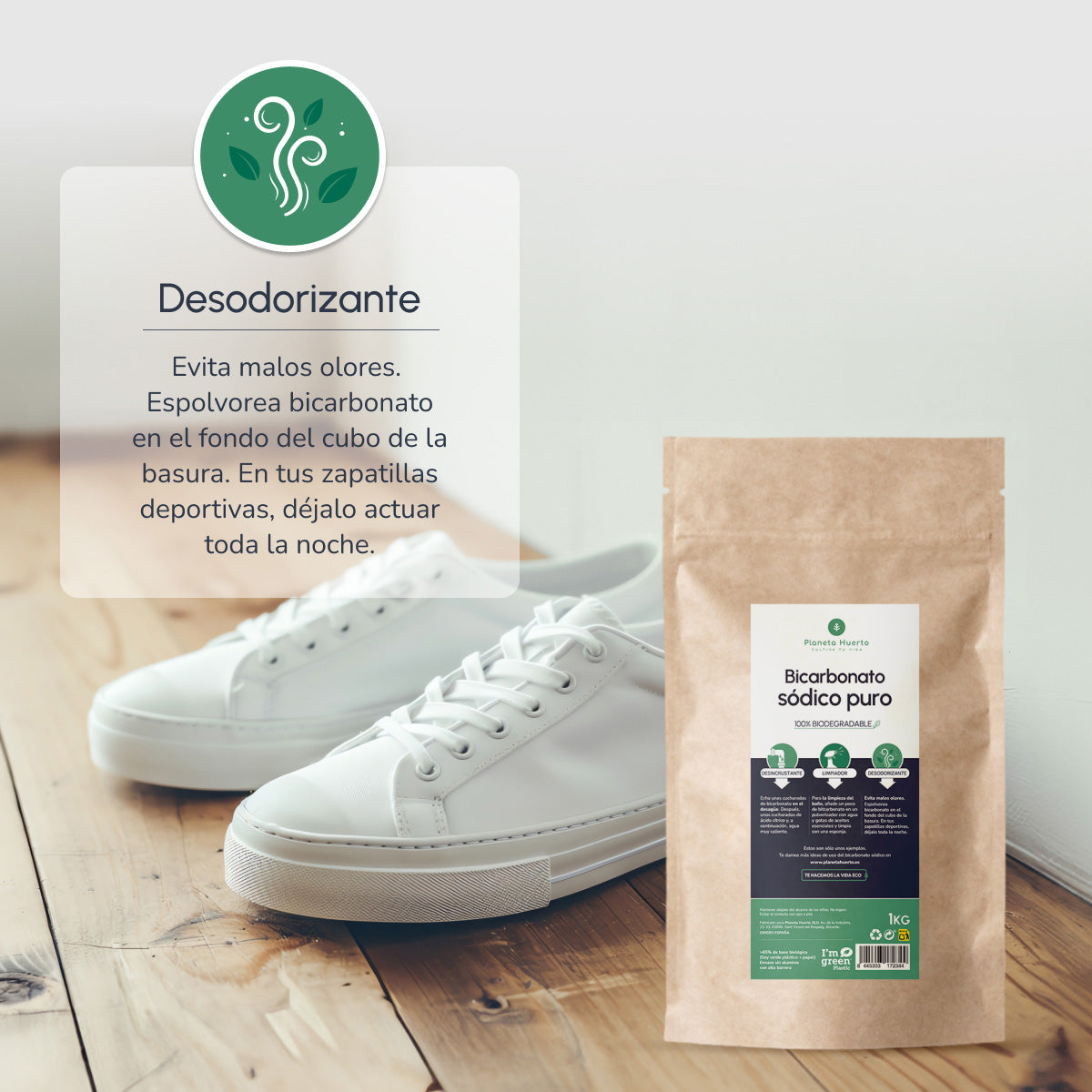 Pack 3xBikarbonat von Soda Planeta Huerto 1 Kg