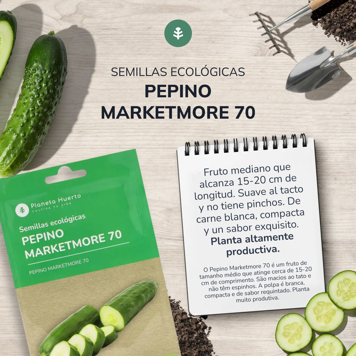 Bio-Gurkensamen marketmore Planeta Huerto