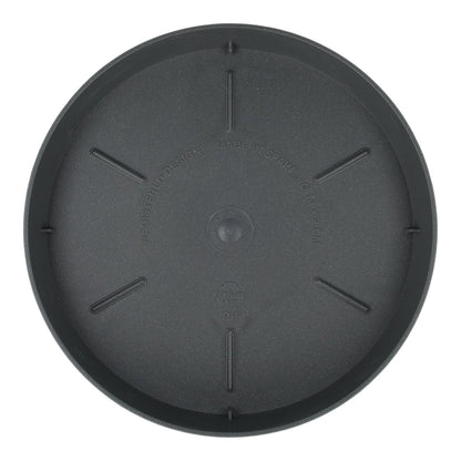 Piatto vaso Tes colore antracite D 17 x 2,5