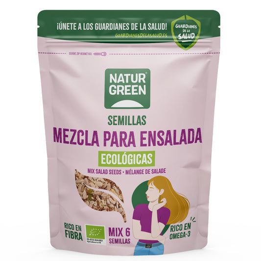 Mix van 6 zaden voor salades, NaturGreen, 450 g