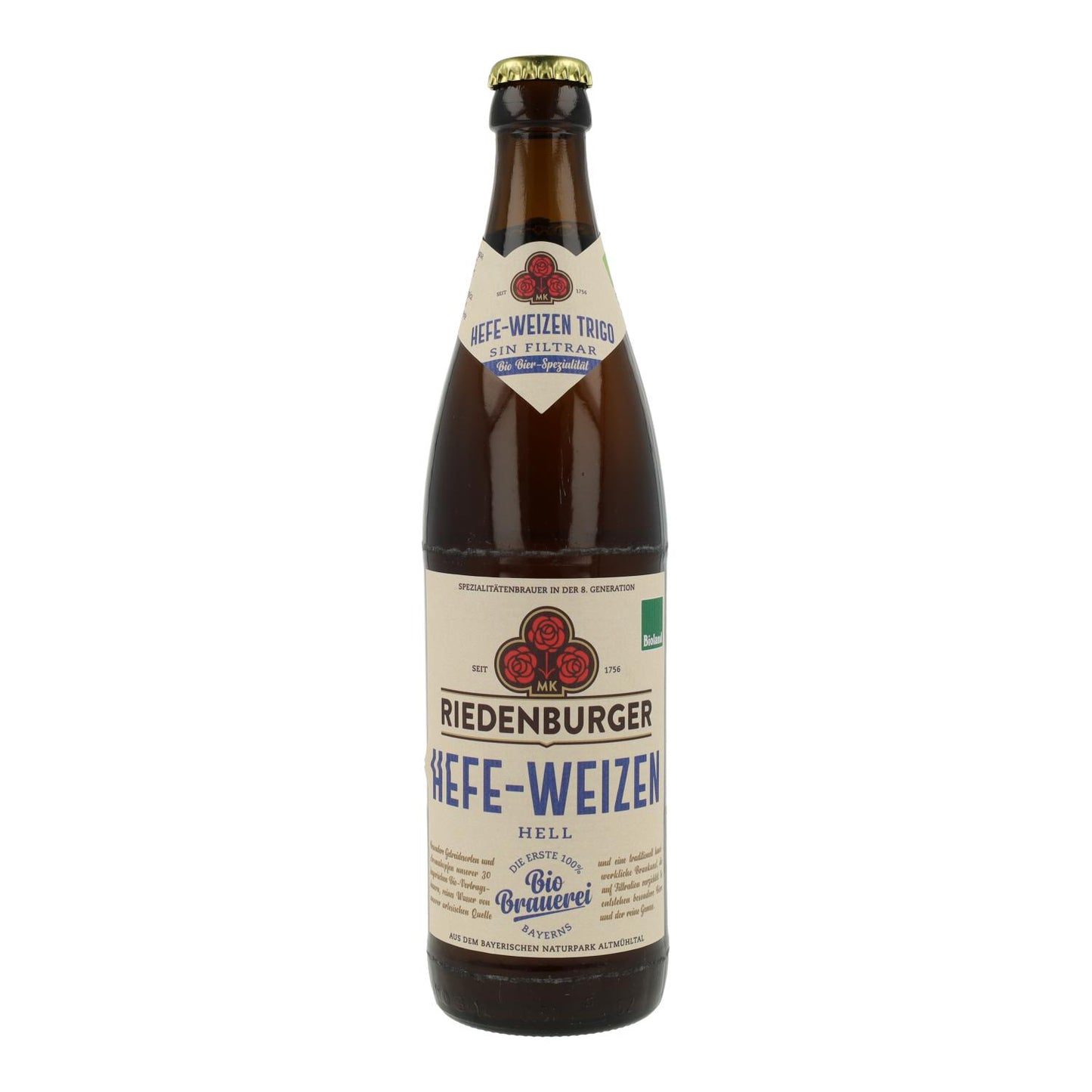 Riedenburger Bio-Weizenweißbier 50cl