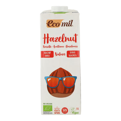 Suikervrije hazelnootdrank Ecomil 1 L