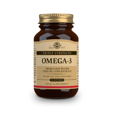 Omega 3 drievoudige concentratie Solgar 50 capsules