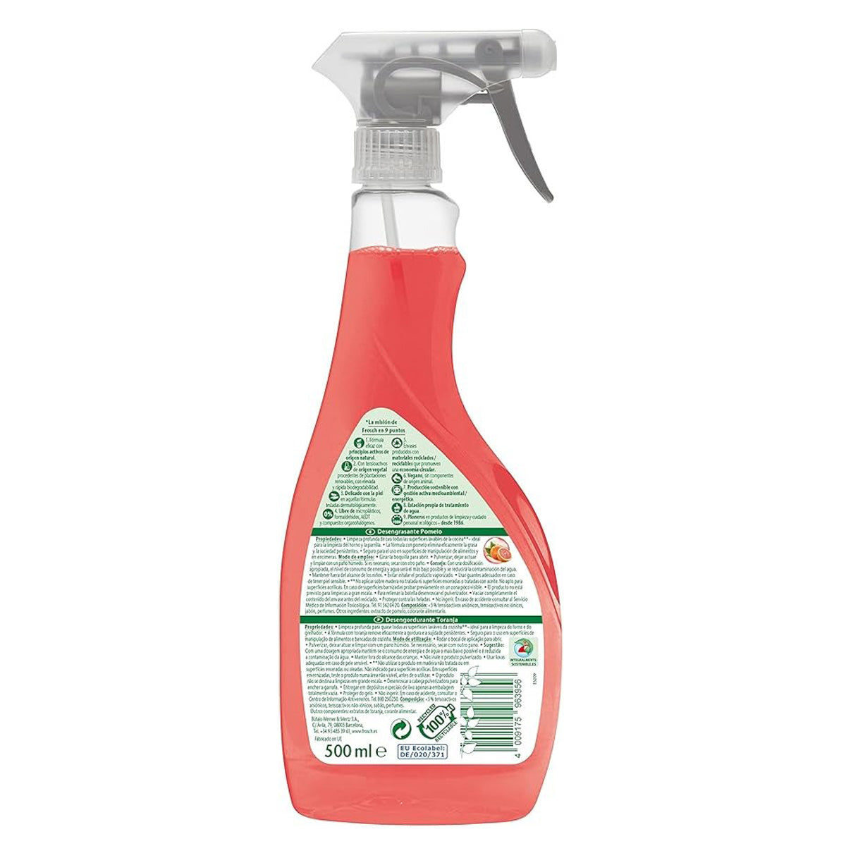 Frosch grapefruit ontvetter 500 ml