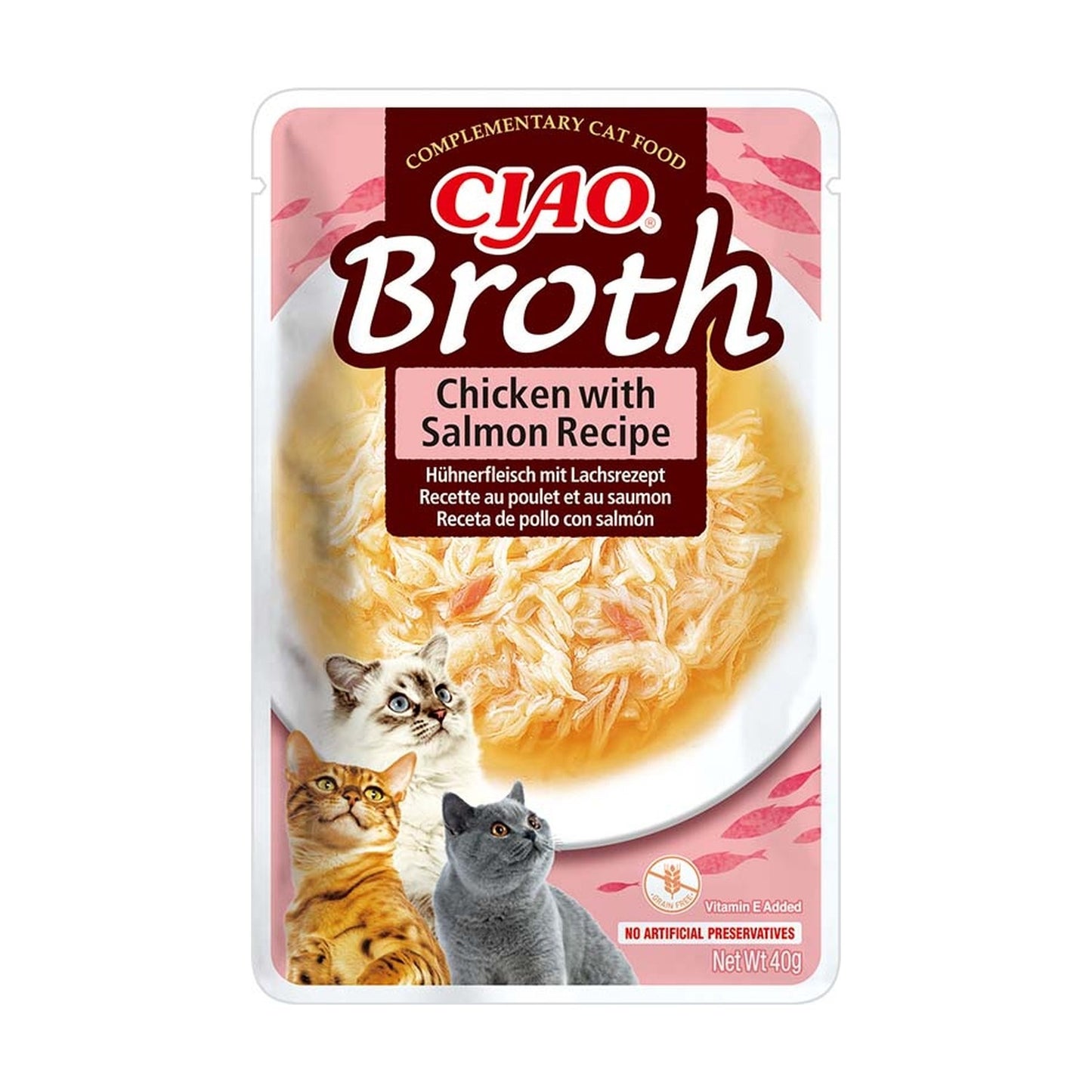 Churu Broth Beutel Huhn mit Lachs in Brühe 40 g