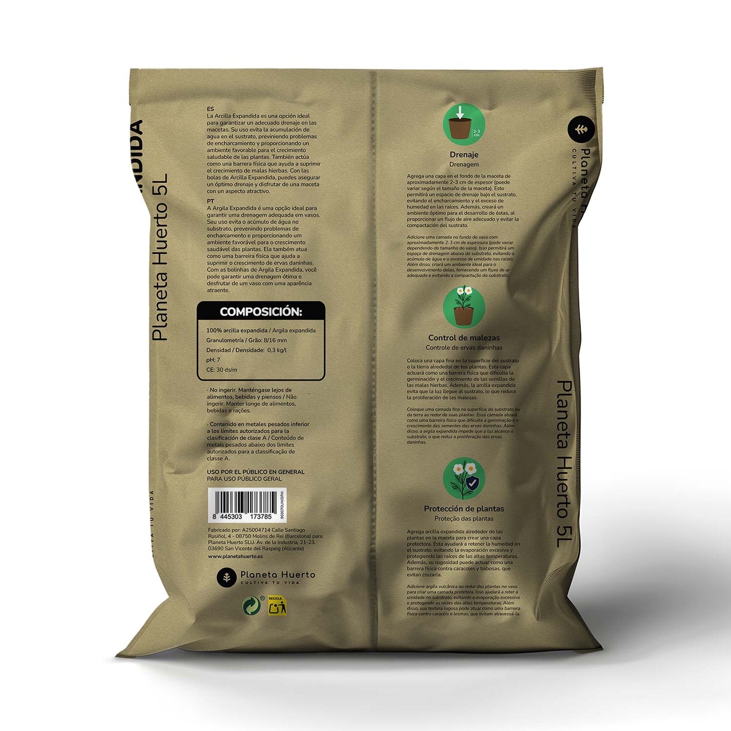 Blähton Planeta Huerto 5 Liter