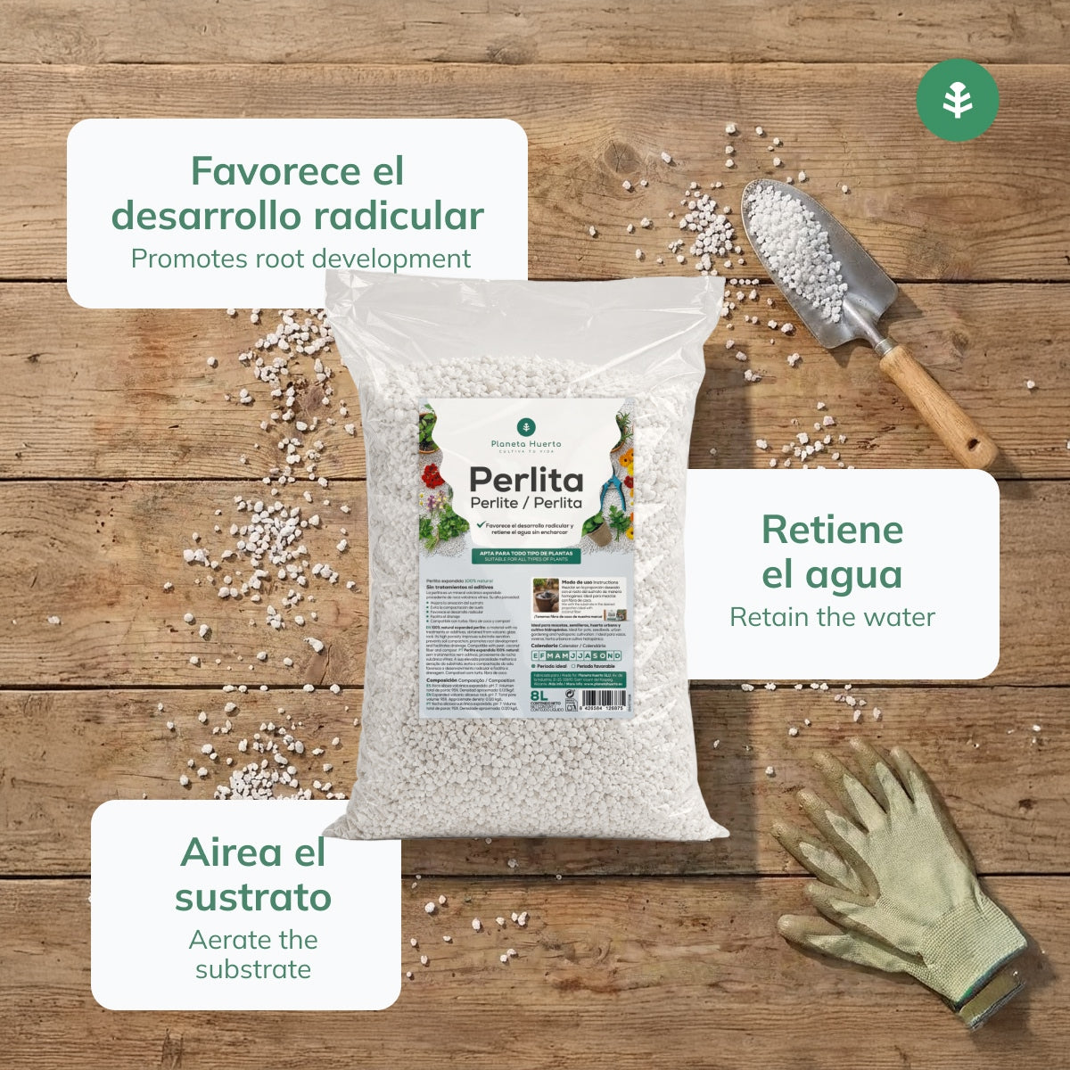 Perlit Planeta Huerto 8 litrów