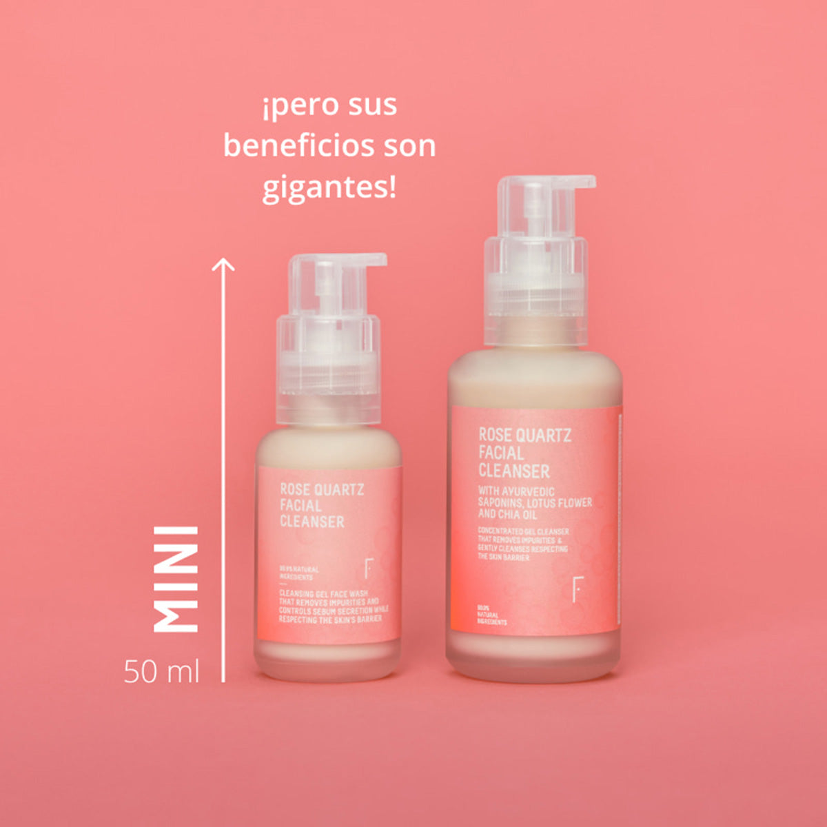 Minitalla - Rose Quartz Facial Cleanser, Freshly Cosmetics, 50 ml