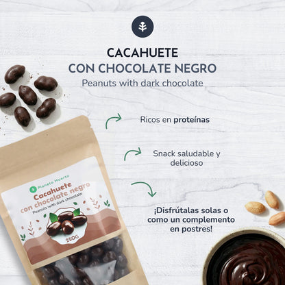 Peanut with dark chocolate Planeta Huerto 250gr