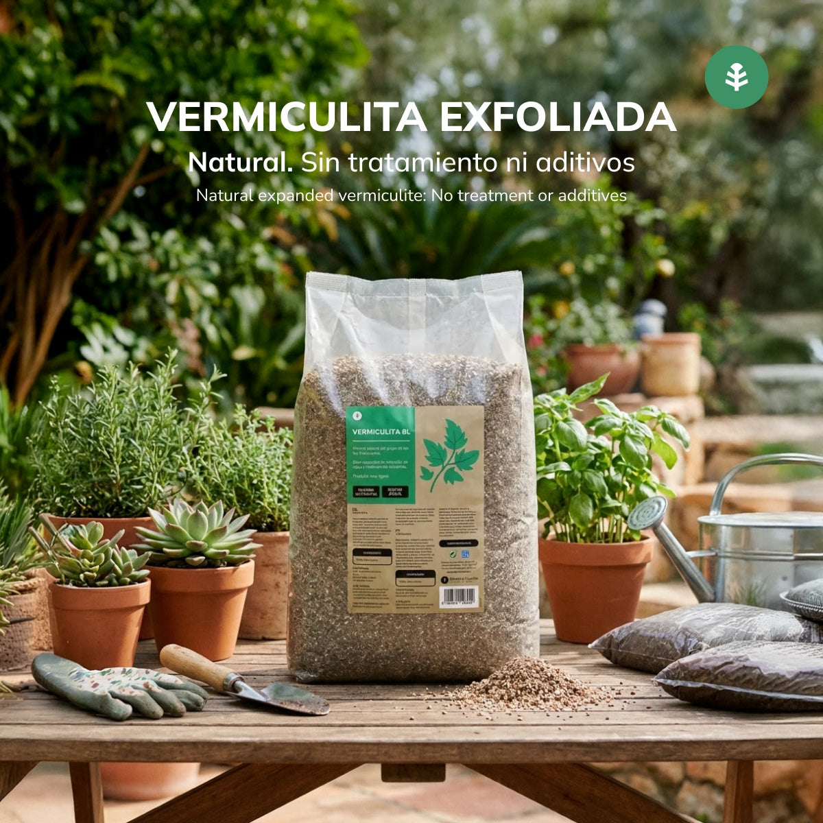 Förpackning 3xPlanet Vermiculite för grönsaksodling 8 liter