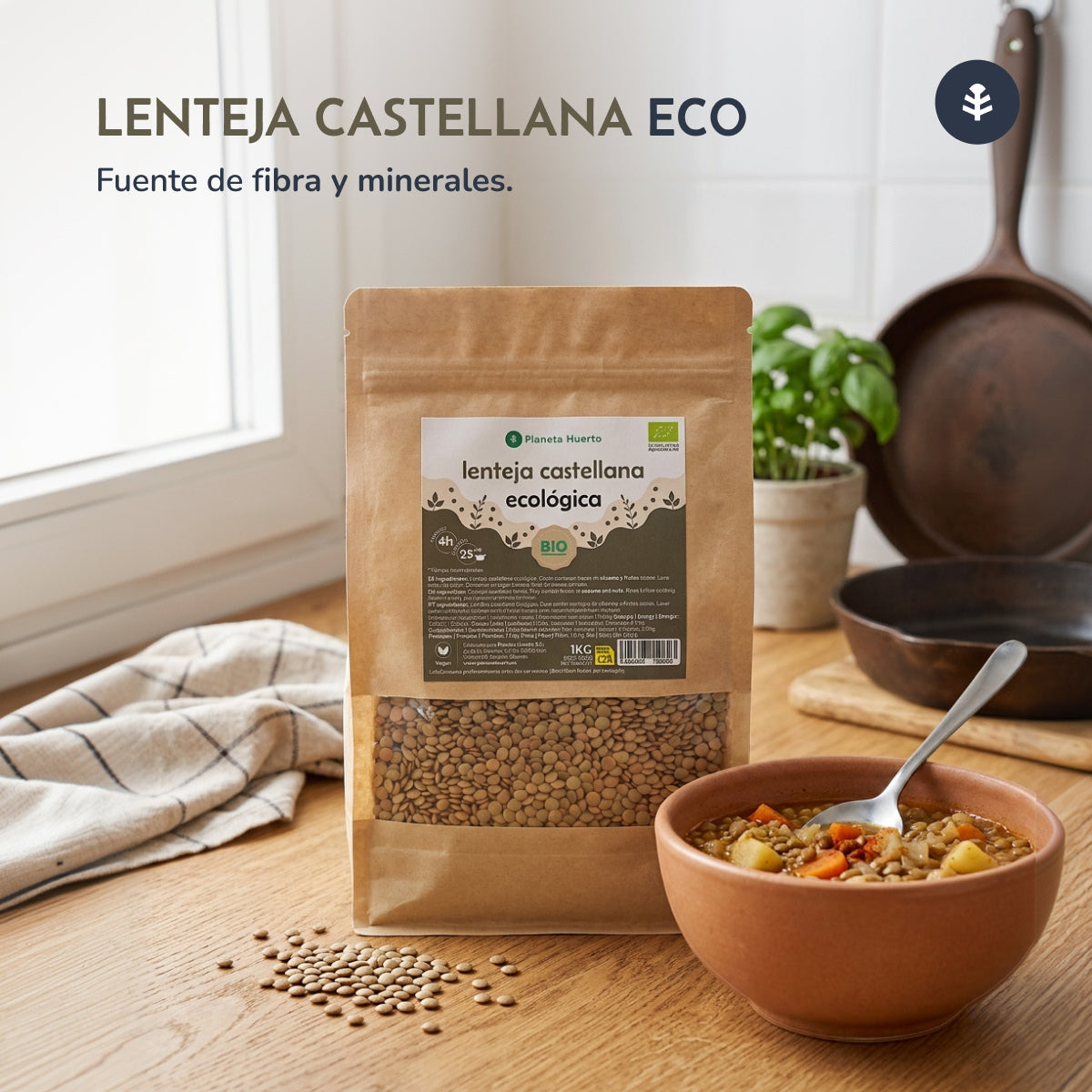 Kastilianska linser ECO Planeta Huerto