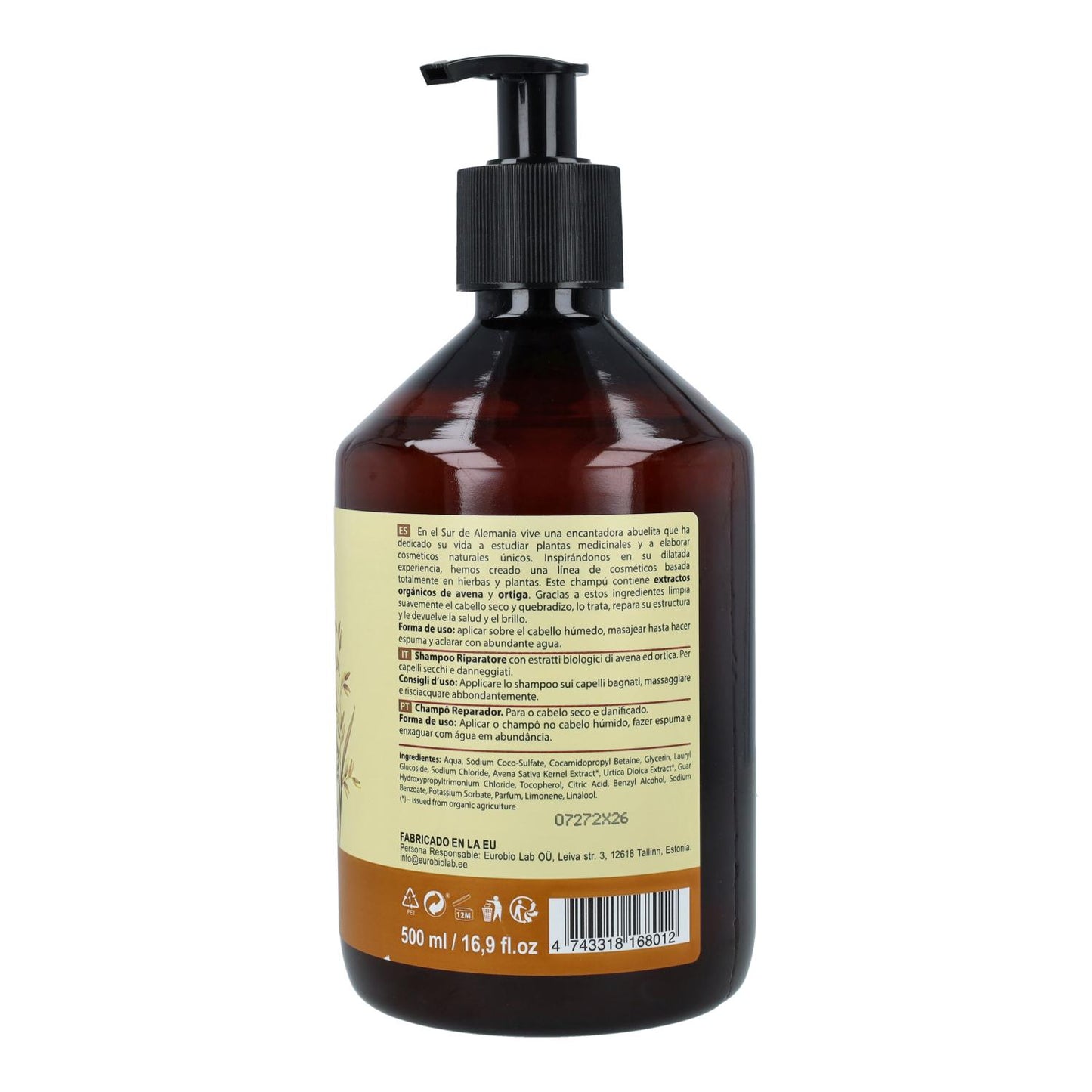 Zestaw 2x szampon regenerujący do włosów suchych i zniszczonych Oma Gertrude 500 ml