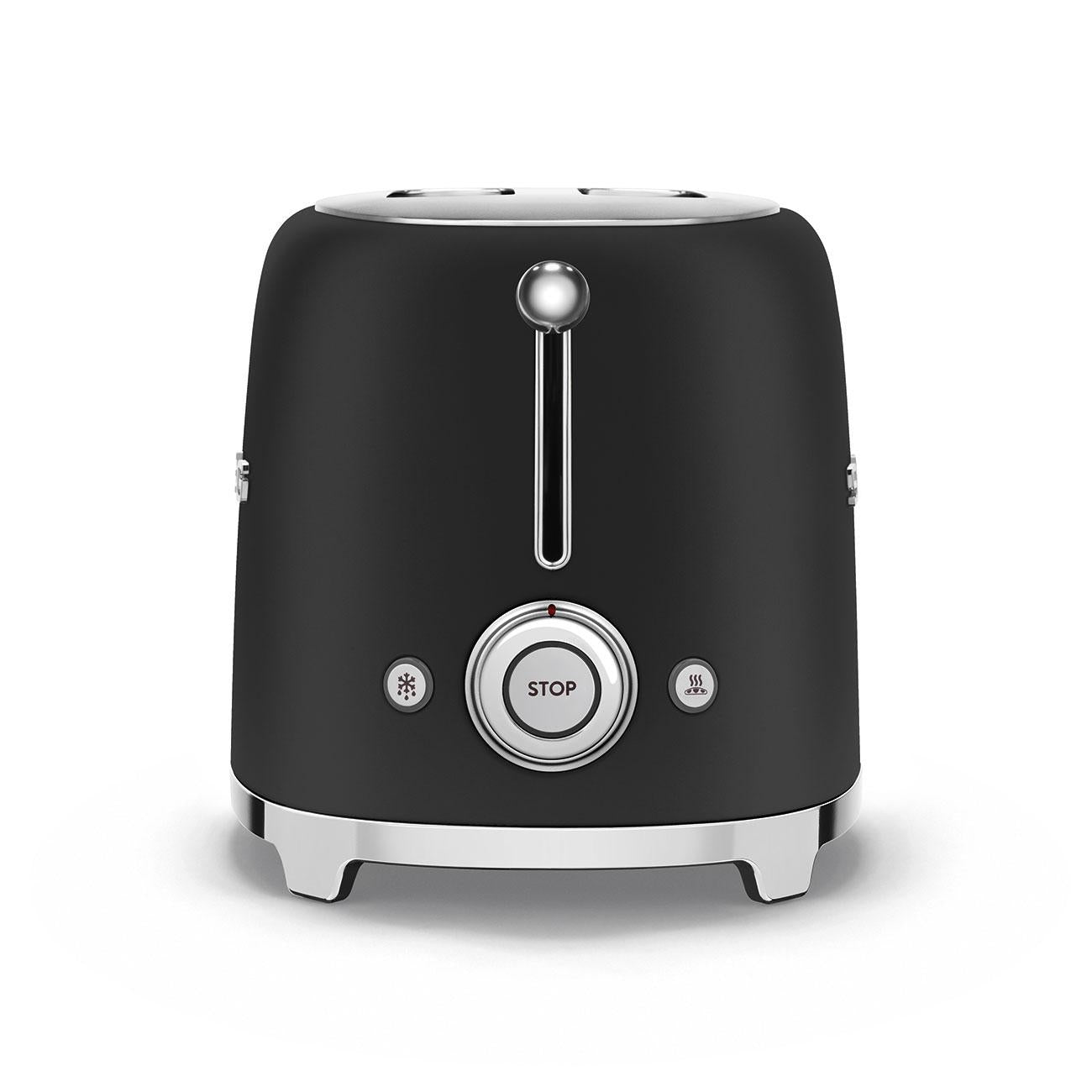Tostador SMEG 2 ranuras 50's Style negro Nego Mate