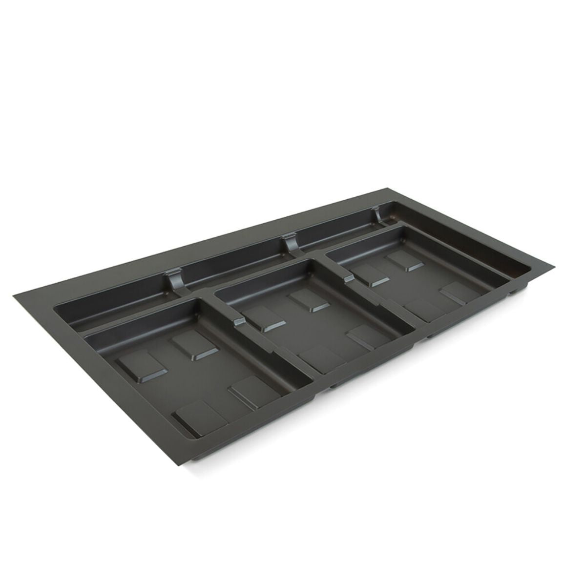 Emuca Base para contenedores cajón cocina, módulo 900 mm, Plástico, Gris antracita Módulo 90