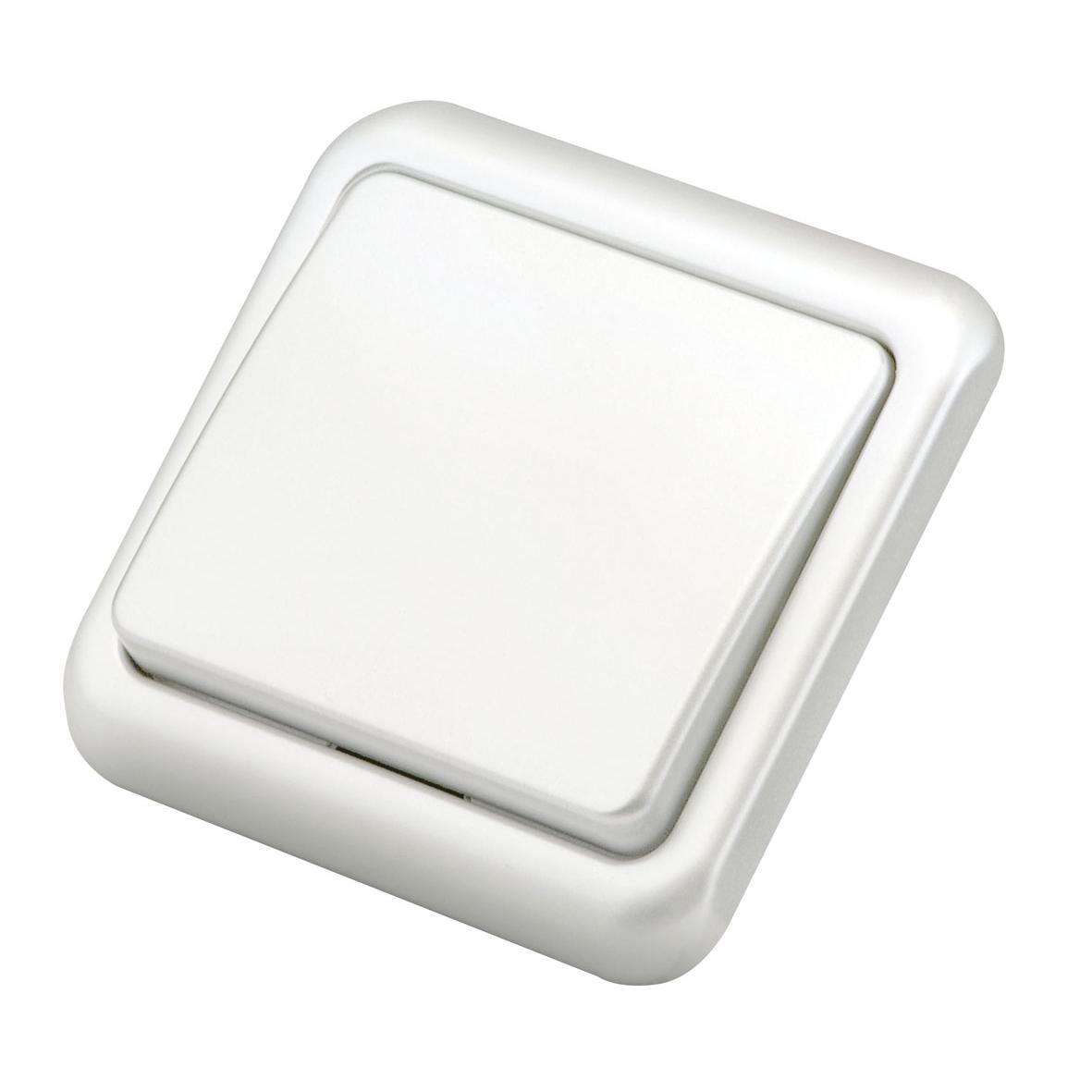 Duolec White Flush-Mounted Switch
