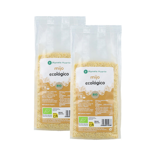 Emballage 2x Millet décortiqué ECO Planeta Huerto 500 g