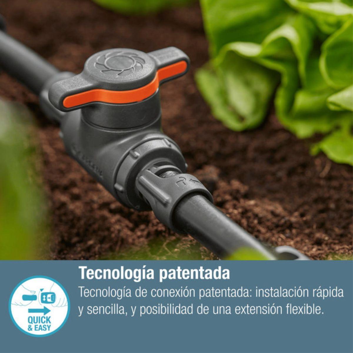 Válvula de cierre/regulación 13 mm (1/2") Microdripsystem Gardena