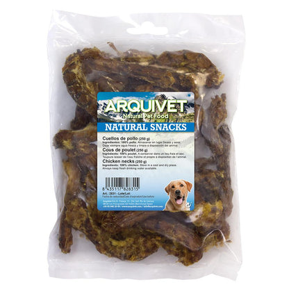 Snack naturale per cani Colli di pollo Arquivet  250 g