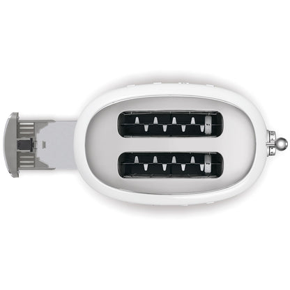 SMEG broodrooster met 2 sleuven, 50's Style, wit