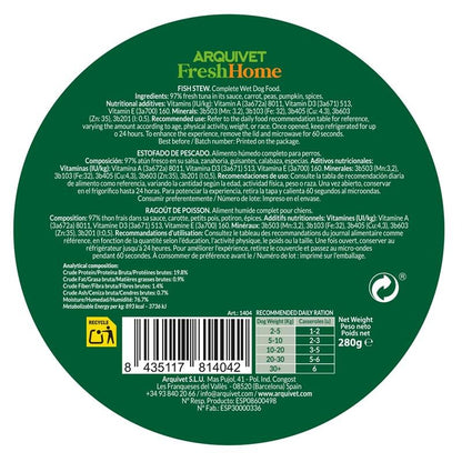 Arquivet Fresh Home Fish Stew Wet fish food for dogs 280 g