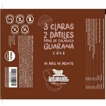 Energibar med kaffe och guarana Paleobull 55 g