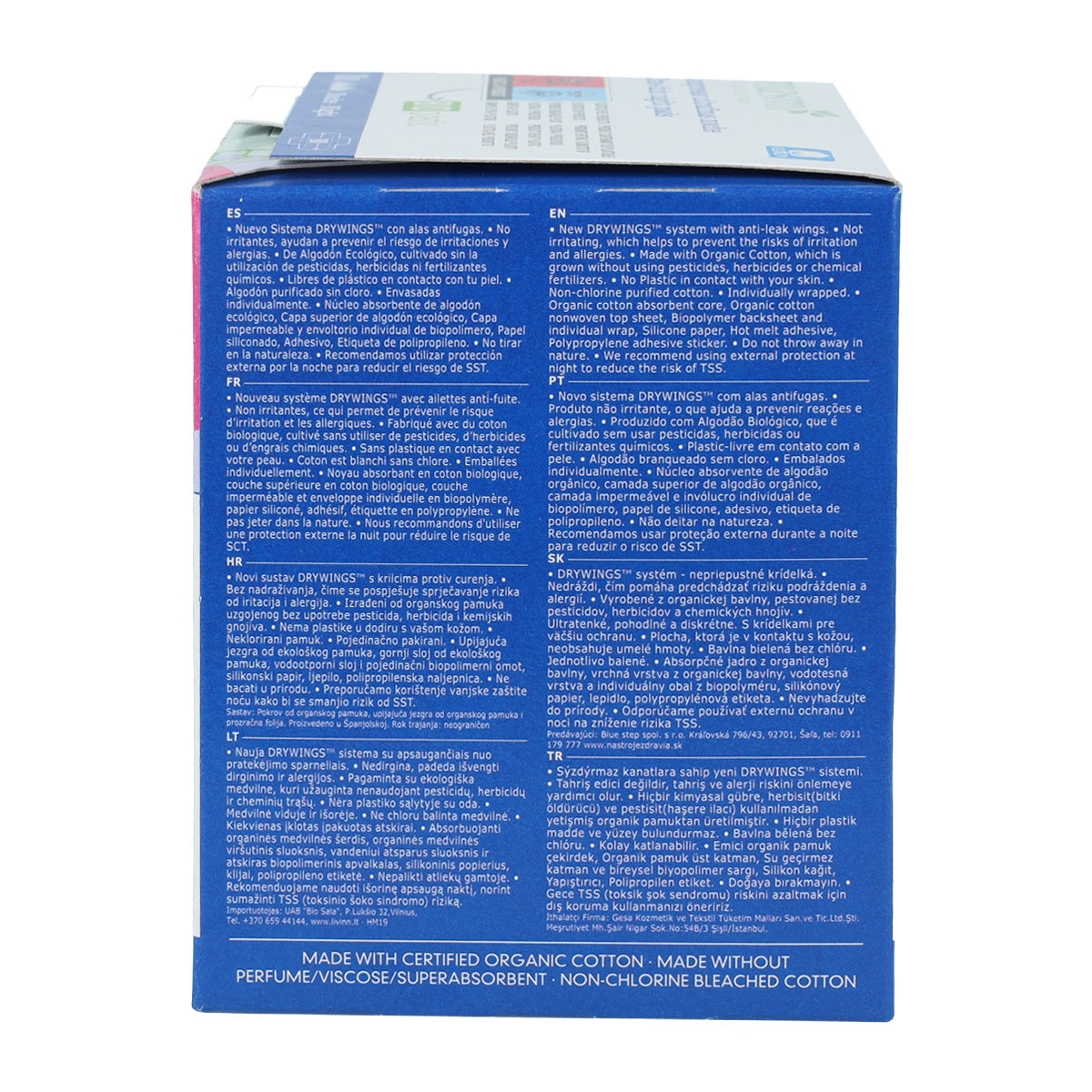 Podpaski ultra nocne 100% bawełna Masmi 10 szt.