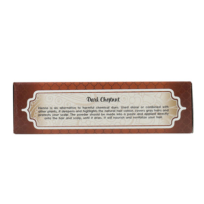 Henna i pulverform, mörkbrun, 100 g