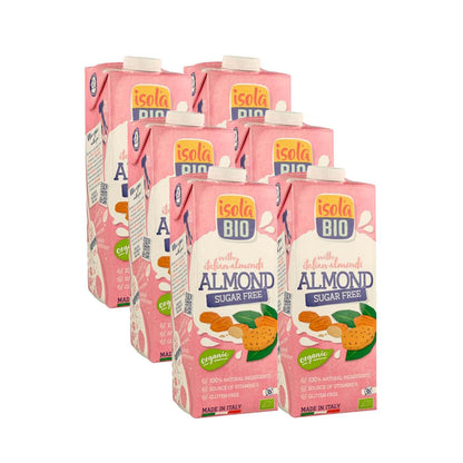 Pack 6 uds Bebida de Almendras Sin Azúcar Bio Isola Bio 1 L